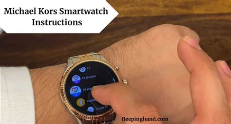 michael kors smart watch app|michael kors smart watch instructions.